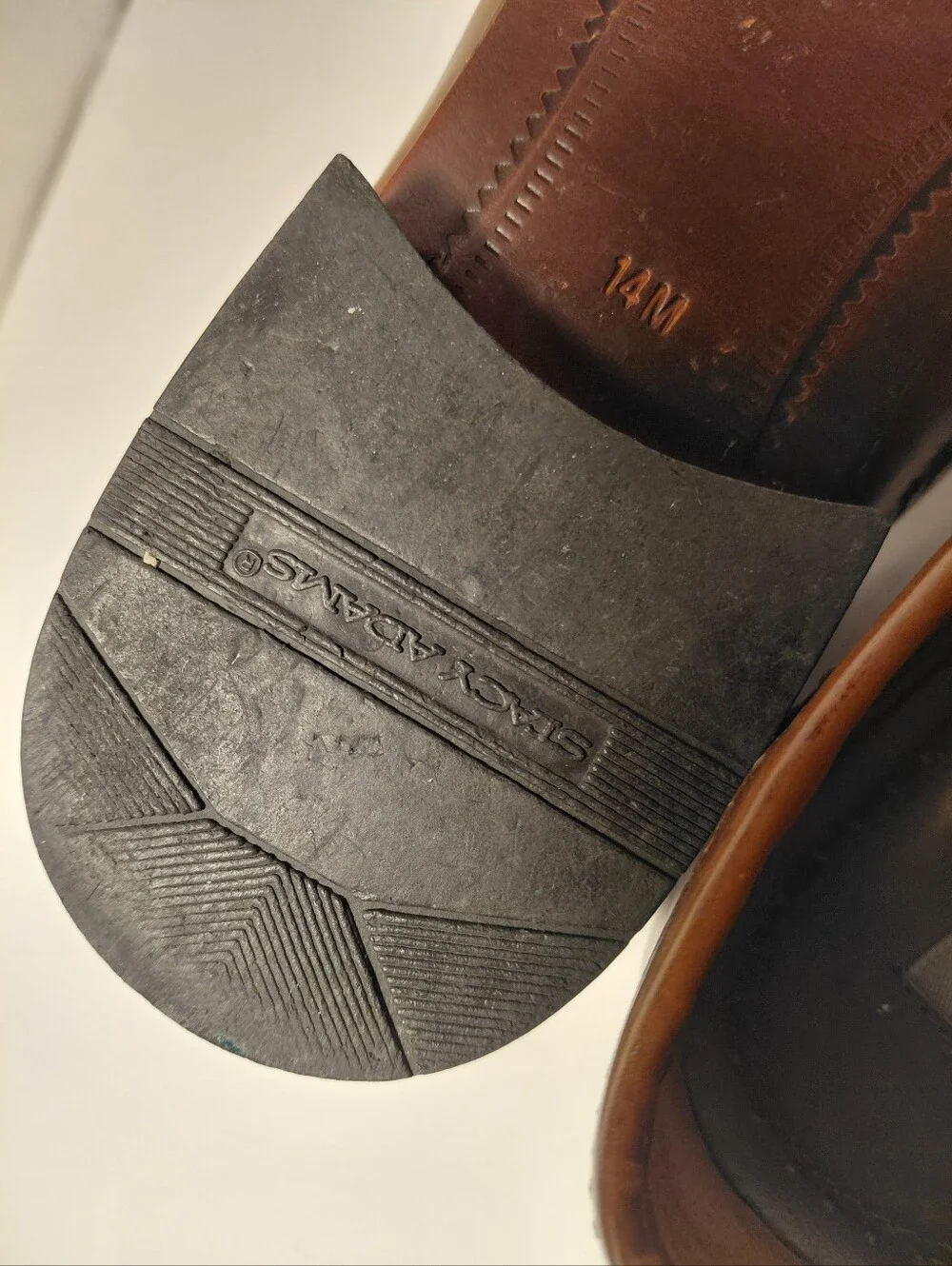 Stacy Adams Brown Woven Leather Tassel Loafers